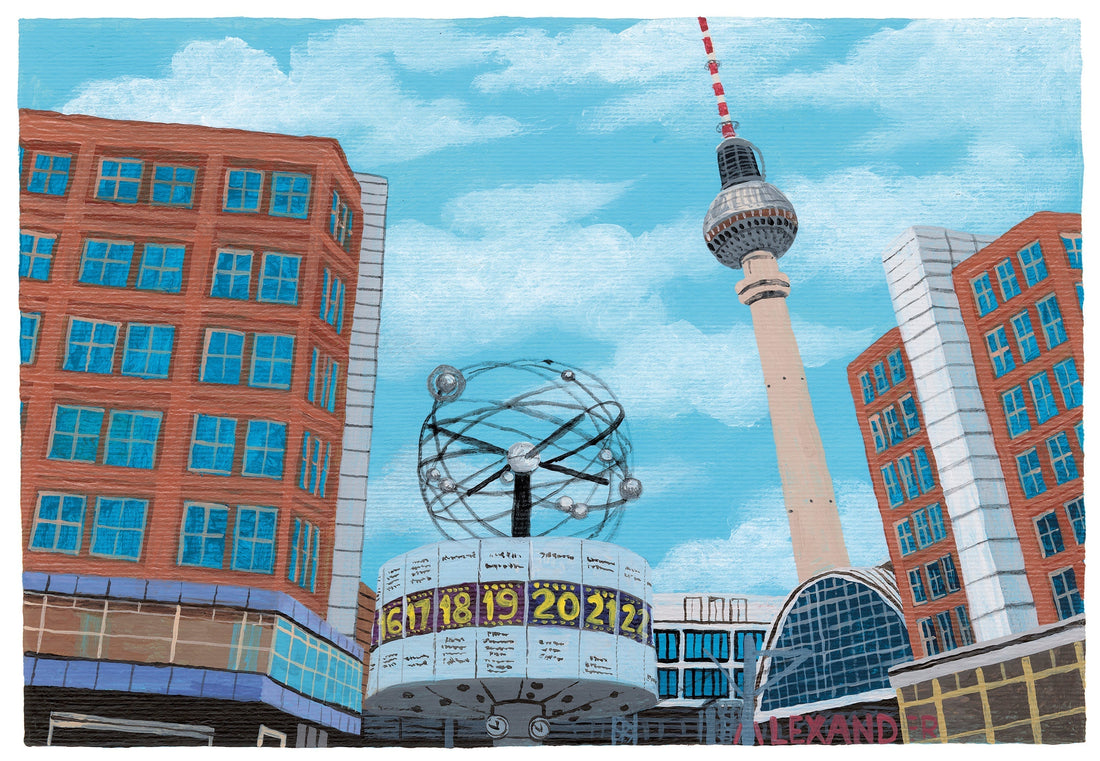 Croatian illustrator Miroslav Sekulić-Struja’s compelling illustrations are featured in the new Louis Vuitton travel book Berlin