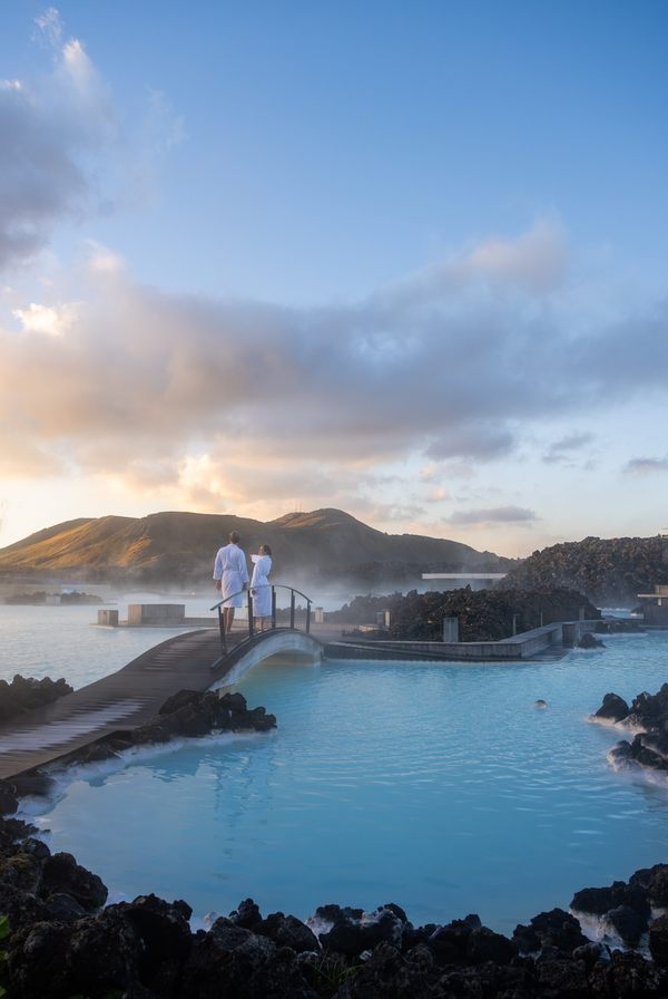 A view over the Blue Lagoon in Iceland