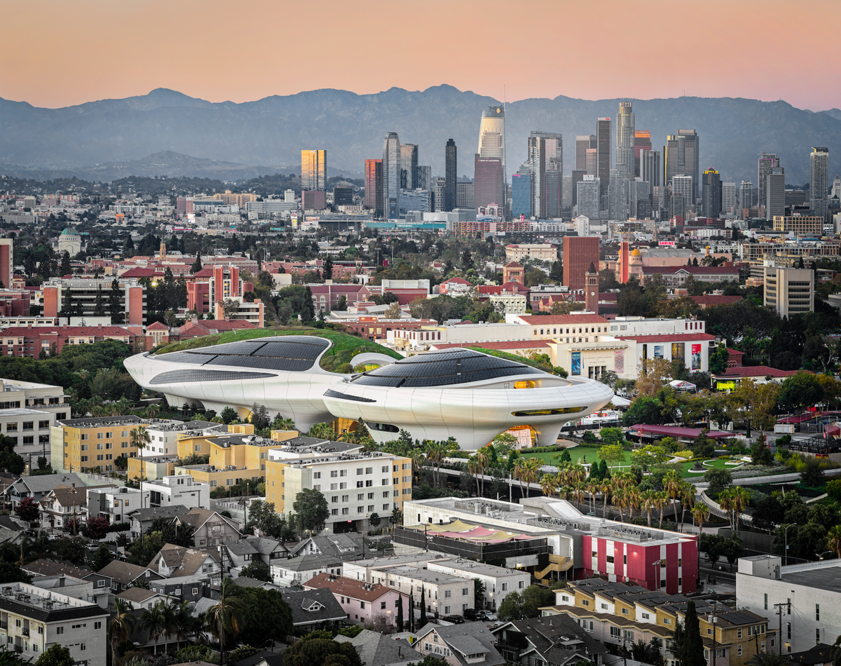 George Lucas’ $1bn Starship-like L.A. museum prepares for lift-off