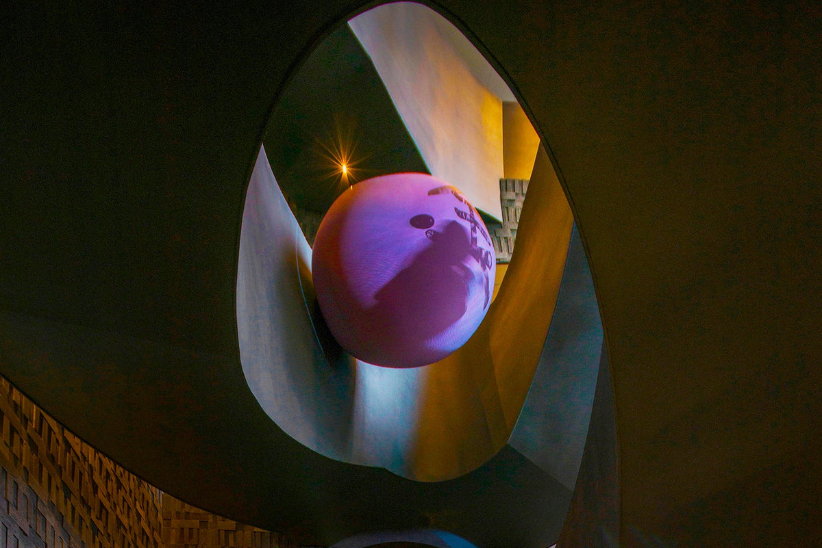 Katja Loher's Videoplanets Staircase. The designer is showing work at Unique Design X in Mexico City 