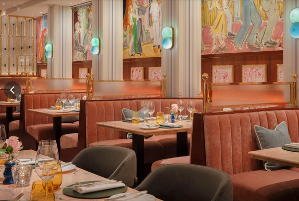 The interior of Rosi at The Beaumont in London's Mayfair